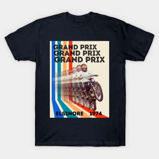 Vintage Motorcycle Grand Prix Elsinore 1974 T-Shirt